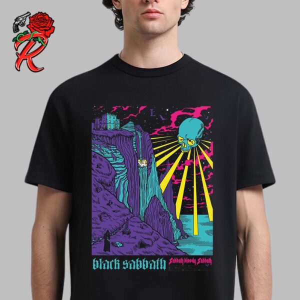 Black Sabbath Official Poster Commemorate The Classic 1973 Album Sabbath Bloody Sabbath Classic T-Shirt