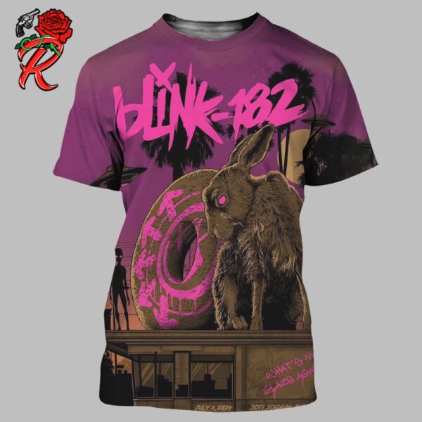 Blink 182 City Merch Poster For The Show At Sofi Stadium In Inglewood CA On July 6 2024 All Over Print Shirt