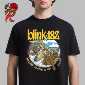 Blink 182 City Shirt For The Show At Sofi Stadium In Inglewood CA With The Rams Artwork On July 6 2024 Unisex T-Shirt