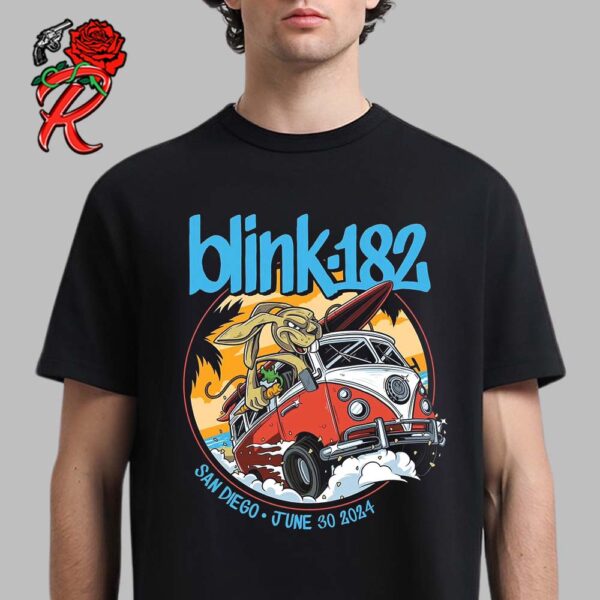 Blink 182 Merch For Special San Diego CA Hometown Show At Petco Park On June 30 2024 Unisex T-Shirt