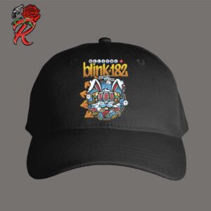 Blink 182 Merch Welcome To Las Vegas NV At T Mobile Arena On July 3 2024 Jackpot Rabbit Machine Artwork Classic Cap Hat Snapback