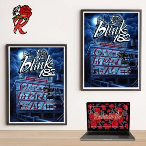 Blink 182 One More Time Tour 2024 Poster For Moda Center In Portland Oregon On July 13 2024 Home Decor Poster Canvas