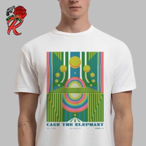 Cage The Elephant Concert Poster Limited Edition In Rogers AR At Walmart AMP On July 15 2024 Classic T-Shirt