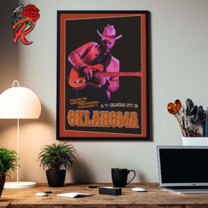Charley Crockett Poster For The Show In Oklahoma City OK On September 4th 2024 Home Decor Poster Canvas