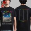 Coldplay Lyon France June 2024 Music Of The Spheres Tour Merch At Groupama Stadium On 22 23 and 15 Two Sides Unisex T-Shirt