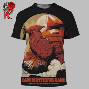 Dave Matthews Band Poster For Noblesville Indiana Shows At Ruoff Music Center On June 28th and 29th 2024 All Over Print Shirt