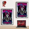 Dead And Company Last Trip To The Sphere Las Vegas Dead Forever On July 13 2024 Chilling Dancing Bear Wall Decor Poster Canvas