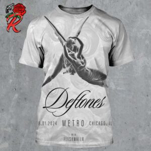 Deftones Poster For The Show In Chicago IL At Metro On August 1st 2024 All Over Print Shirt