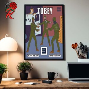 Eminem New Single Tobey With Big Sean And BabyTron Cover Art Spiderman Meme Style Home Decor Poster Canvas