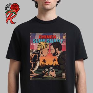 Eminem Vs Slim Shady Comic Style Vintage Unisex T-Shirt