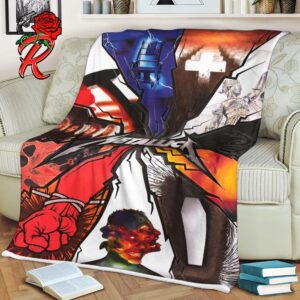 Metallica All Iconic Album Covers Gift For Fans Fleece Blanket