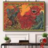 Dead And Company Last Trip To The Sphere Las Vegas Dead Forever On July 13 2024 Chilling Dancing Bear Wall Decor Poster Canvas