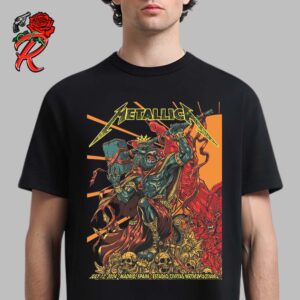 Metallica M72 Madrid Spain Night 1 Merch Poster At Estadio Civitas Metropolitano On July 12 2024 M72 European Tour Unisex T-Shirt