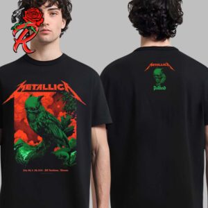 Metallica M72 Warsaw Poland Pop Up Shop Merch For The Shows At PGE Narodowy Stadium On July 5 And 7 2024 The Skull Owl Artwork Unisex T-Shirt