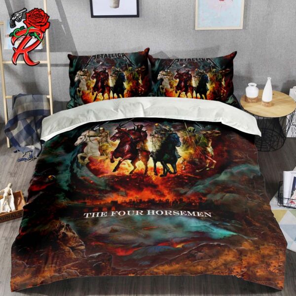 Metallica The Four Horsemen Apocalypse Artwork Bedding Set