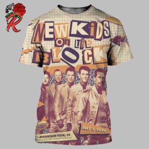 New Kids On The Block Mountain View CA Event Poster At Shoreline Amphitheatre On July 3 2024 All Over Print Shirt