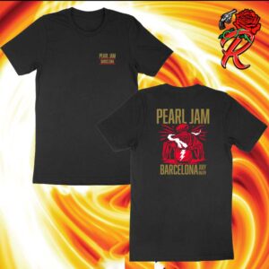 Pearl Jam Barcelona Night 1 Merch Tee At Palau Sant Jordi On July 6 2024 The Witch Artwork Two Sides Print Classic T-Shirt