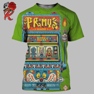 Primus Poster For Tonight Show In Highland CA At Yaamava Resort And Casino On July 9 2024 Primus Jackpot Wins Artwork All Over Print Shirt