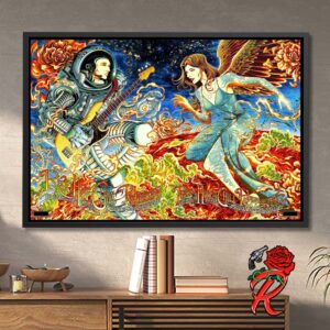 Red Hot Chili Peppers The First And Second Night Concert Poster Combined For Toronto Ontario At Budweiser Stage On July 15 And 17 2024 Unlimited Love 2024 Tour Astronaut And Celestial Angel Artwork Decor Poster Canvas