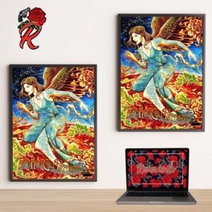 Red Hot Chili Peppers The Second Night Concert Poster For Toronto Ontario At Budweiser Stage On July 17 2024 Unlimited Love 2024 Tour Celestial Angel Artwork Home Decor Poster Canvas