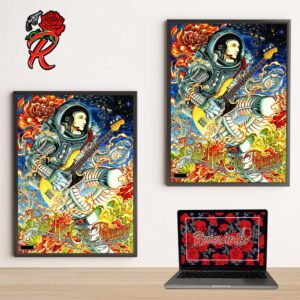Red Hot Chili Peppers Unlimited Love 2024 Tour Poster For Toronto Ontario Stop At Budweiser Stage On July 15th 2024 An Astronaut With A Bass Guitar Artwork Home Decor Poster Canvas