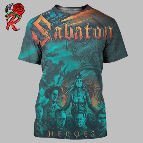 Sabaton Heroes Album 25th Anniversary Year All Over Print Shirt