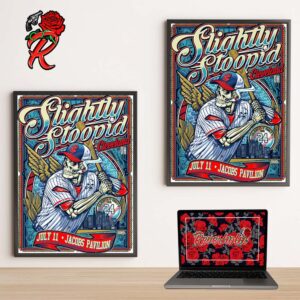 Slightly Stoopid Dirty Summer Tour Starts Tonight Poster For Cleveland OH At Jacobs Pavilion On July 11 2024 Home Decor Poster Canvas