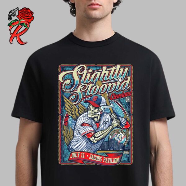 Slightly Stoopid Dirty Summer Tour Starts Tonight Poster For Cleveland OH At Jacobs Pavilion On July 11 2024 Unisex T-Shirt