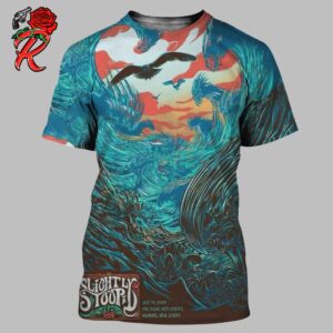 Slightly Stoopid Poster For The Show In Holmdel New Jersey At PNC Bank Arts Center On July 12 2024 All Over Print Shirt