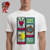 The Boogie Down Music Festival 2024 Poster Lineup In Yuba WI At Driftless Music Gardens From July 11 To 13 2024 Unisex T-Shirt