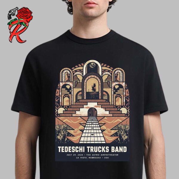 Tedeschi Trucks Band Poster For Show In La Vista Nebraska At The Astro Amphitheater On July 29 2024 Unisex T-Shirt