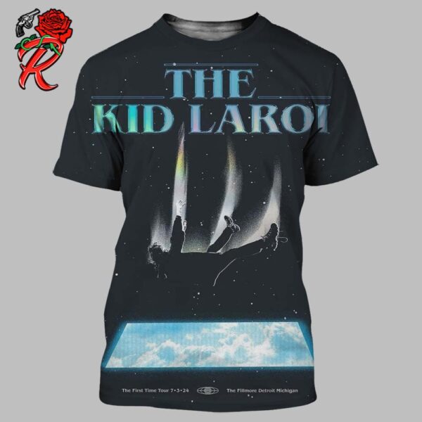 The Kid Laroi The First Time Tour VIP Poster For The Show At Fillmore Detroit Michigan On July 3 2024 All Over Print Shirt