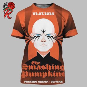 The Smashing Pumpkins Concert Poster For Show In Gliwice At Prezero Arena On July 2 2024 All Over Print Shirt