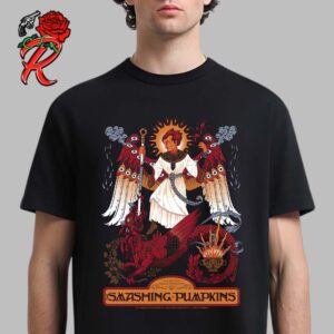 The Smashing Pumpkins Limited Edition Concert Poster For The Show In Lucca Italy At Piazza Napoleone On July 6 2024 Inspired By Lucca San Michele In Foro Basilica Unisex T-Shirt