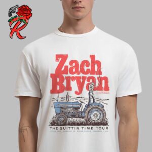 Zach Bryan Poster For The Show At Nissan Stadium In Nashville TN On June 29 2024 Vintage T-Shirt