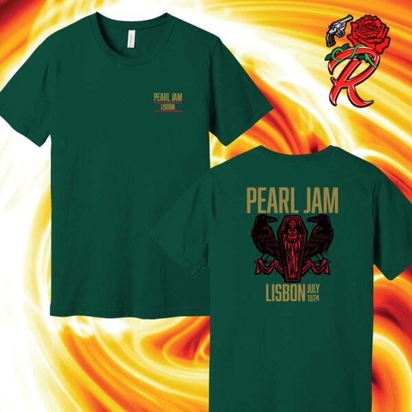 ‪Pearl Jam Event Tee Lisbon Live Festival In Lisbon Portugal On July 13 2024 Two Sides Unisex T-Shirt‬