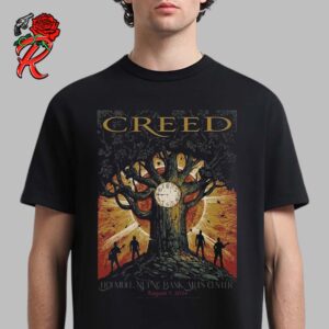 Creed Limited Edition Concert Poster For Tonight Show In Holmdel New Jersey At PNC Bank Arts Center On August 7 2024 Unisex T-Shirt