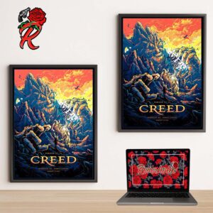 Creed Summer Of 99 Concert Poster For Mansfield MA At Xfinity Center On August 21 2024 Home Decor Poster Canvas