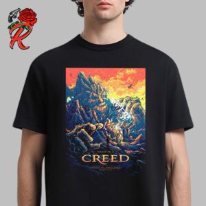 Creed Summer Of 99 Concert Poster For Mansfield MA At Xfinity Center On August 21 2024 Unisex T-Shirt