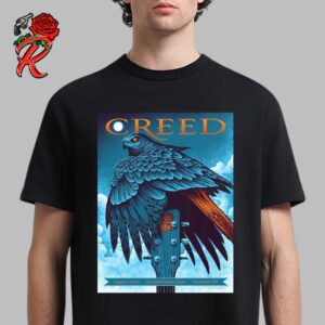 Creed Summer Of 99 Tour Limited Edition Concert Poster For Cincinnati Ohio At Riverbend Music Center On August 2 2024 Unisex T-Shirt