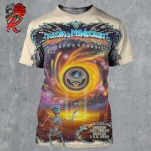 Dead And Company Dead Forever At Sphere Las Vegas Weekend Poster On August 1 2 3 2024 Happy Birthday Jerry Garcia And Kidd Drunkadelic All Over Print Shirt