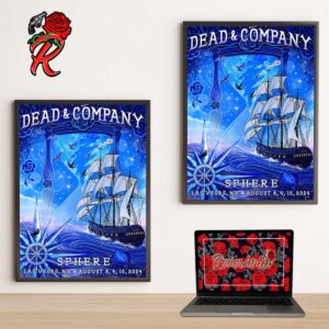 Dead And Company Limited Edition Poster At Sphere Las Vegas On August 8 9 10 2024 The Dark Star Ship Artwork the Timelessness Of Grateful Dead Music And All The Journeys Decor Poster Canvas