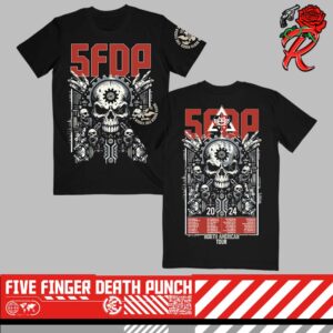 Five Finger Death Punch North American Tour Gearhead 2024 Tour With Tour Dates Unisex T-Shirt