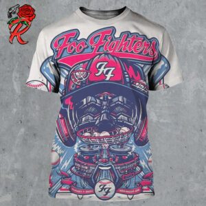 Foo Fighters Poster For San Diego CA At Petco Park On August 7 2024 Base Ball Style Artwork All Over Print Shirt