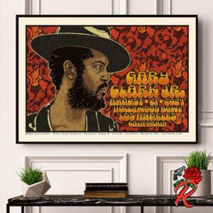 Gary Clark Jr Concert Poster For Hollywood Bowl 2024 In Los Angeles California On August 21 2024 Home Decor Poster Canvas