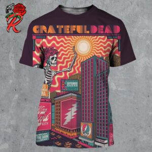 Grateful Dead The Tenth And Final Poster Of Milestones Series Inspired By Run Of Shows At Madison Square Garden On September 15 16 18 20 1987 in New York City 3D Shirt