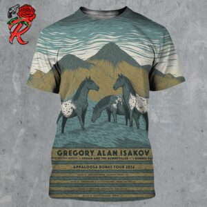 Gregory Alan Isakov Poster For Upcoming Run Of Shows Appaloosa Bones Tour 2024 Tour Dates List All Over Print Shirt