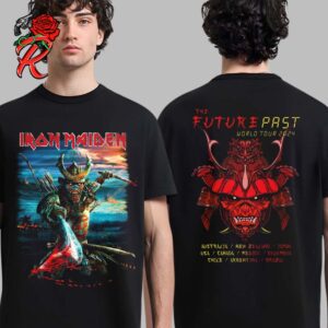 Iron Maiden The Future Past Tour 2024 Senjutsu Mount Fuji Senjutsu Eddie Japanese Style Two Sides Unisex T-Shirt