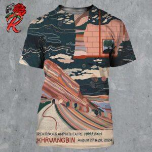 Khruangbin Poster For The Show At Red Rocks Amphitheatre In Morrison On August 27 And 28 2024 All Over Print Shirt