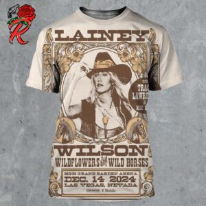 Lainey Wilson Poster For Show In Las Vegas Nevada At MGM Grand Garden Arena On December 14 2024 All Over Print Shirt